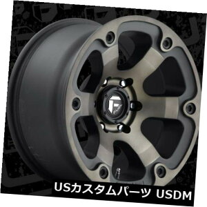 �C�O�A���z�C�[�� Fuel Beast D564 17x9 5x5.0 ET1 Black Machined Tint Wheels Rims�i4�Z�b�g�j Fuel Beast D564 17x9 5x5.0 ET1 Black Machined Tint Wheels Rims (Set of 4) �y���s�A���i�z