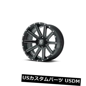�C�O�A���z�C�[�� 16x8 XD�V���[�YBY KMC Rims HEIST 6x114.3 ET10�T�e���u���b�N�~���h�����i4�Z�b�g�j 16x8 XD SERIES BY KMC Rims HEIST 6x114.3 ET10 Satin Black Milled Rims (Set of 4) �y���s�A���i�z