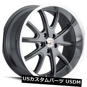 �C�O�A���z�C�[�� 18X8.5 Vision 143 TORQUE 5x127 ET10 Gunmetal Machined Lip Wheels�i4�Z�b�g�j 18X8.5 Vision 143 TORQUE 5x127 ET10 Gunmetal Machined Lip Wheels (Set of 4) �y���s�A���i�z