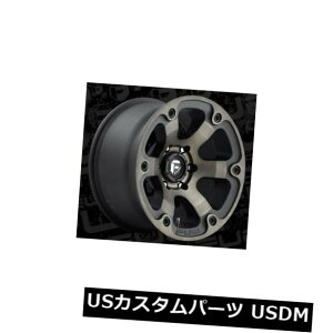 �C�O�A���z�C�[�� �t���[�G���r�[�X�gD564 17x9 5x5.5 ET-12�u���b�N�}�V�j���O�e�B���g�z�C�[�������i4�Z�b�g�j Fuel Beast D564 17x9 5x5.5 ET-12 Black Machined Tint Wheels Rims (Set of 4) �y���s�A���i�z