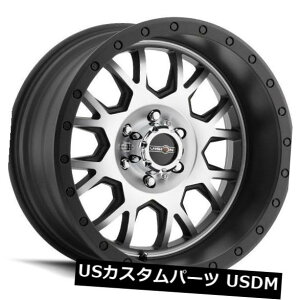 �C�O�A���z�C�[�� 20X9 Vision GV8 Invader 6x139.7 ET10�}�b�g�u���b�N�@�B���H�t�F�C�X�z�C�[���i4�Z�b�g�j 20X9 Vision GV8 Invader 6x139.7 ET10 Matte Black Machined Face Wheels (Set of 4) �y���s�A���i�z