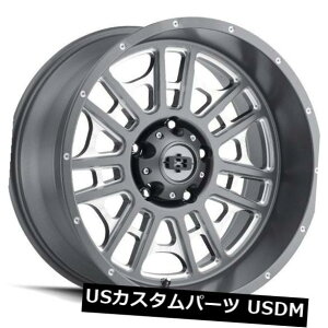 �C�O�A���z�C�[�� 20X9 Vision 418 Widow 5x127 ET10�T�e���O���[�}�V�j���O�h���b�v�z�C�[���i4�Z�b�g�j 20X9 Vision 418 Widow 5x127 ET10 Satin Grey Machined Lip Wheels (Set of 4) �y���s�A���i�z