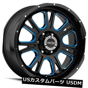 �C�O�A���z�C�[�� 20X9 Vision 399 Fury 6x139.7 ET10�u���b�N�}�V�j���O�z�C�[���i4�Z�b�g�j 20X9 Vision 399 Fury 6x139.7 ET10 Black Machined Wheels (Set of 4) �y���s�A���i�z