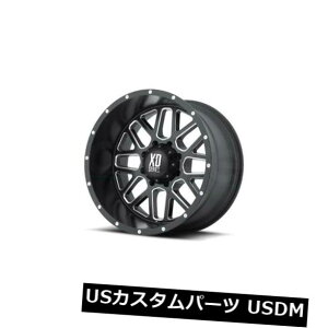 COAzC[ 18x8 XDV[YBY KMCOl[h5x114.3 ET38ubN~hi4Zbgj 18x8 XD SERIES BY KMC Rims GRENADE 5x114.3 ET38 Black Milled Rims (Set of 4)