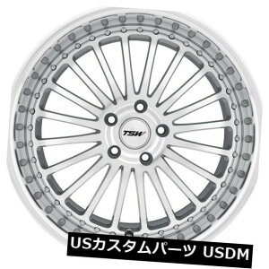 海外輸入ホイール 17x8 TSW Silverstone 5x120リム+35シルバーホイール(4個セット) 17x8 TSW Silverstone 5x120 Rims +35 Silver Wheels (Set of 4)