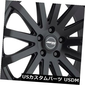 海外輸入ホイール MRR HR9 18x8.5 5x108ブラックホイールリム（4個セット） MRR HR9 18x8.5 5x108 Black Wheels Rims (Set of 4)