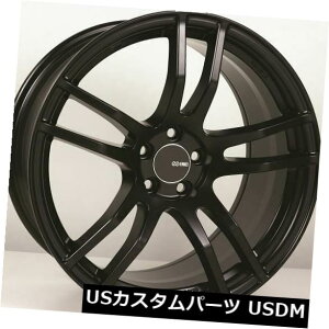 �C�O�A���z�C�[�� 18x8.5 / 9.5 Enkei TX5 5x100 +45�u���b�N�z�C�[���i4�Z�b�g�j 18x8.5/9.5 Enkei TX5 5x100 +45 Black Wheels (Set of 4) �y���s�A���i�z