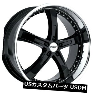 海外輸入ホイール 17x8 TSW Jarama 5x112リム+45ブラックホイール(4個セット) 17x8 TSW Jarama 5x112 Rims +45 Black Wheels (Set of 4)