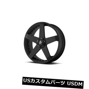 �C�O�A���z�C�[�� 17x7.5 KMC ROCKSTAR CAR 5x100 / 5x114.3 ET42�}�b�g�u���b�N�z�C�[���i4�Z�b�g�j 17x7.5 KMC ROCKSTAR CAR 5x100/5x114.3 ET42 Matte Black Wheels (Set of 4) �y���s�A���i�z