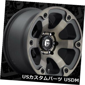 �C�O�A���z�C�[�� Fuel Beast D564 17x9 6x5.5 ET-12 Black Machined Tint Wheels Rims�i4�Z�b�g�j Fuel Beast D564 17x9 6x5.5 ET-12 Black Machined Tint Wheels Rims (Set of 4) �y���s�A���i�z