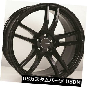 �C�O�A���z�C�[�� 18x8.5 / 9.5 Enkei TX5 5x100 +45�u���b�N�z�C�[���i4�Z�b�g�j 18x8.5/9.5 Enkei TX5 5x100 +45 Black Wheels (Set of 4) �y���s�A���i�z