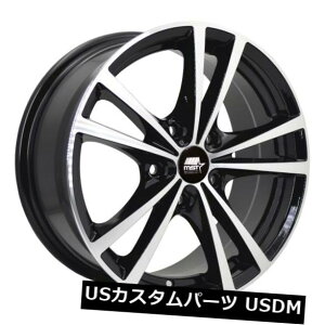 COAzC[ 17x7 MSTZCo[5x114.3 +45@BHtFCXzC[t̂鍕i4Zbgj 17x7 MST Saber 5x114.3 +45 Glossy Black w/Machined Face Wheels (Set of 4)