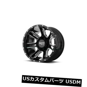 �C�O�A���z�C�[�� 17x9 MOTO METAL AMP 5x127 ET-12�u���b�N�~���h�z�C�[���i4�Z�b�g�j 17x9 MOTO METAL AMP 5x127 ET-12 Black Milled Wheels (Set of 4) �y���s�A���i�z