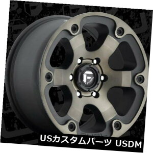 �C�O�A���z�C�[�� Fuel Beast D564 17x9 6x5.5 ET20 Black Machined Tint Rims�i4�Z�b�g�j Fuel Beast D564 17x9 6x5.5 ET20 Black Machined Tint Rims (Set of 4) �y���s�A���i�z