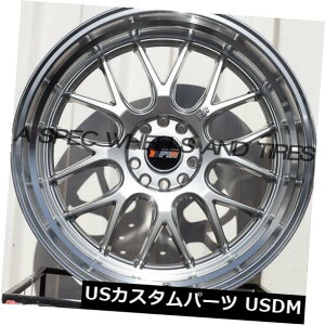 �C�O�A���z�C�[�� F1R F21 20x10 5x114.3 / 120 Et40 Hyper Black / Polish Lip set of 4 F1R F21 20x10 5x114.3/120 Et40 Hyper Black/Polish Lip set of 4