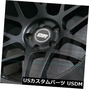 �C�O�A���z�C�[�� 18x9.5�}�b�g�u���b�N�z�C�[��ESR RF01 RF1 5x100 35�i4�Z�b�g�j 18x9.5 Matte Black Wheels ESR RF01 RF1 5x100 35 (Set of 4) �y���s�A���i�z