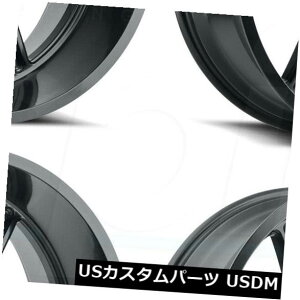 �C�O�A���z�C�[�� 20x9�t���u���b�N�z�C�[���̓G�ΓI��H117��6x135 12�i4�Z�b�g�j 20x9 Full Black Wheels Hostile H117 Venom 6x135 12 (Set of 4) �y���s�A���i�z