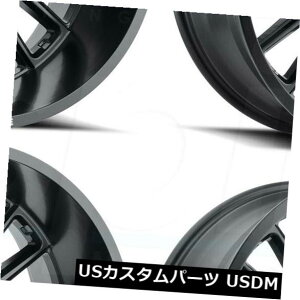 �C�O�A���z�C�[�� 20x9�t���u���b�N�z�C�[���̓G�ΓI��H115�ߐH��6x135 12�i4�Z�b�g�j 20x9 Full Black Wheels Hostile H115 Predator 6x135 12 (Set of 4)