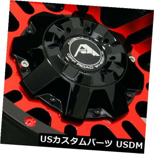 COAzC[ 20x12ubN}VjObhzC[AJIt[hA106 8x170 -44i4Zbgj 20x12 Black Machined Red Wheels American Off-Road A106 8x170 -44 (Set of 4)