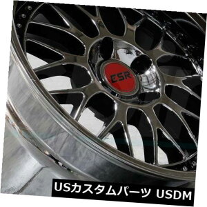 �C�O�A���z�C�[�� 19x10.5�u���b�N�N���[���z�C�[��ESR SR01 SR1 5x114.3 22�i4�Z�b�g�j 19x10.5 Black Chrome Wheels ESR SR01 SR1 5x114.3 22 (Set of 4) �y���s�A���i�z