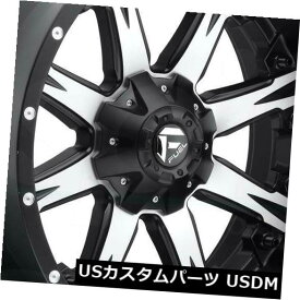 海外輸入ホイール 20x9ブラックマシニングホイールフューエルヌッツD541 8x180 20（4個セット） 20x9 Black Machined Wheels Fuel Nutz D541 8x180 20 (Set of 4)