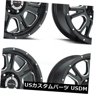 COAzC[ 20x9 Black Milled Wheels Vision 399 Fury 8x170 12i4Zbgj 20x9 Black Milled Wheels Vision 399 Fury 8x170 12 (Set of 4)