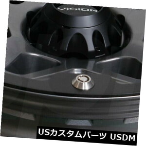 COAzC[ 18x9TeO[zC[rW416 Se7En 8x170 -12i4Zbgj 18x9 Satin Grey Wheels Vision 416 Se7En 8x170 -12 (Set of 4)