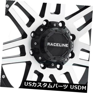 COAzC[ 20x9@BHubNzC[Raceline 931MCWFN^[8x6.5 / 8x165.1 12i4Zbgj 20x9 Machined Black Wheels Raceline 931M Injector 8x6.5/8x165.1 12 (Set of 4)