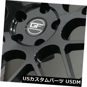 �C�O�A���z�C�[�� 19x8.5 / 19x9.5�u���b�N�z�C�[��MRR GF7 5x120 12/15�i4�Z�b�g�j 19x8.5/19x9.5 Black Wheels MRR GF7 5x120 12/15 (Set of 4) �y���s�A���i�z