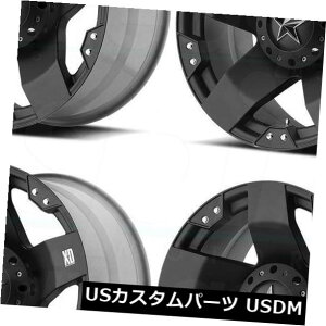 �C�O�A���z�C�[�� 18x9�}�b�g�u���b�N�z�C�[��XD XD775���b�N�X�^�[5x5 / 5x5.5 0�i4�Z�b�g�j 18x9 Matte Black Wheels XD XD775 Rockstar 5x5/5x5.5 0 (Set of 4) �y���s�A���i�z