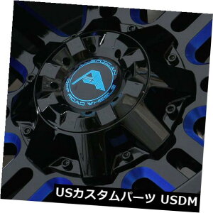 COAzC[ 20x12ubN~hu[zC[AJIt[hA106 6x120 -44i4Zbgj 20x12 Black Milled Blue Wheels American Off-Road A106 6x120 -44 (Set of 4)