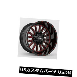 COAzC[ 20x12ubN~hbhzC[AJIt[hA105 8x170 -44i4Zbgj 20x12 Black Milled Red Wheels American Off-Road A105 8x170 -44 (Set of 4)