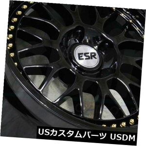 �C�O�A���z�C�[�� 19x9.5�O���X�u���b�N�z�C�[��ESR SR01 SR1 5x114.3 22�i4�Z�b�g�j 19x9.5 Gloss Black Wheels ESR SR01 SR1 5x114.3 22 (Set of 4) �y���s�A���i�z