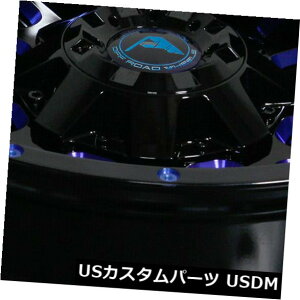 COAzC[ 20x10ubN~hu[zC[AJIt[hA105 5x150 -24i4Zbgj 20x10 Black Milled Blue Wheels American Off-Road A105 5x150 -24 (Set of 4)