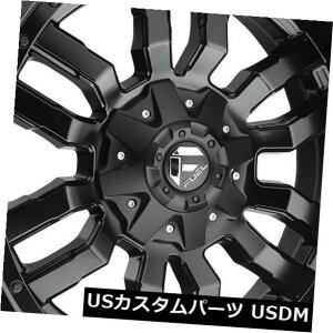 COAzC[ 18x9}bgubNzC[t[GXbWD596 8x6.5 / 8x165.1 20i4Zbgj 18x9 Matte Black Wheels Fuel Sledge D596 8x6.5/8x165.1 20 (Set of 4)