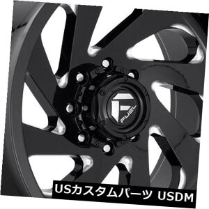 �C�O�A���z�C�[�� 20x10�u���b�N�~���h�z�C�[���t���[�G���{���e�b�N�XD637 5x5.5 / 5x139.7 -18�i4�Z�b�g�j 20x10 Black Milled Wheels Fuel Vortex D637 5x5.5/5x139.7 -18 (Set of 4)