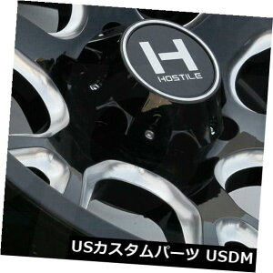 �C�O�A���z�C�[�� 20x9�u���b�N�~���h�z�C�[��Hostile H113 Rage 8x170 0�i4�Z�b�g�j 20x9 Black Milled Wheels Hostile H113 Rage 8x170 0 (Set of 4) �y���s�A���i�z