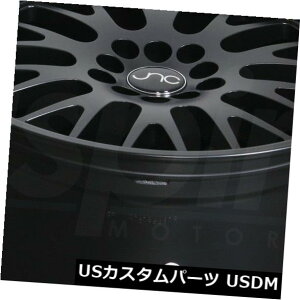 �C�O�A���z�C�[�� 16x9�}�b�g�u���b�N�z�C�[��JNC 001 JNC001 5x100 / 5x114.3 10�i4�Z�b�g�j 16x9 Matte Black Wheels JNC 001 JNC001 5x100/5x114.3 10 (Set of 4) �y���s�A���i�z