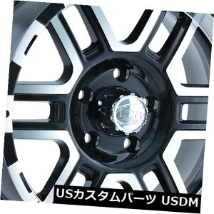 �C�O�A���z�C�[�� 16x8�u���b�N�}�V�j���O�z�C�[���C�I��179 5x5 / 5x127 10�i4�Z�b�g�j 16x8 Black Machined Wheels Ion 179 5x5/5x127 10 (Set of 4) �y���s�A���i�z