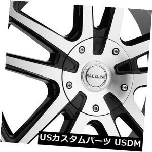 COAzC[ 16x7@BHubNzC[Raceline 145M Encore 5x100 / 5x114.3 40i4Zbgj 16x7 Machined Black Wheels Raceline 145M Encore 5x100/5x114.3 40 (Set of 4)