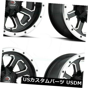 COAzC[ 14x8ubN}VjOzC[Vision ATV 548 Commander 4x156 -10i4Zbgj 14x8 Black Machined Wheels Vision ATV 548 Commander 4x156 -10 (Set of 4)