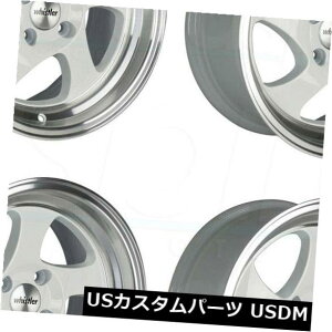 COAzC[ 15x8zCg}VjOhbvzC[EBX[KR1 4x100 20i4Zbgj 15x8 White Machined Lip Wheels Whistler KR1 4x100 20 (Set of 4)