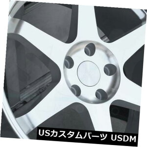 �C�O�A���z�C�[�� 18x8.5�@�B���H�V���o�[�z�C�[��ESR SR07 SR7 5x114.3 30�i4�Z�b�g�j 18x8.5 Machined Silver Wheels ESR SR07 SR7 5x114.3 30 (Set of 4) �y���s�A���i�z