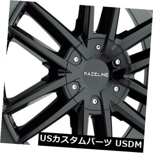 �C�O�A���z�C�[�� 18x8�u���b�N�z�C�[��Raceline 158B Impulse 5x110 / 5x114.3 35�i4�Z�b�g�j 18x8 Black Wheels Raceline 158B Impulse 5x110/5x114.3 35 (Set of 4) �y���s�A���i�z