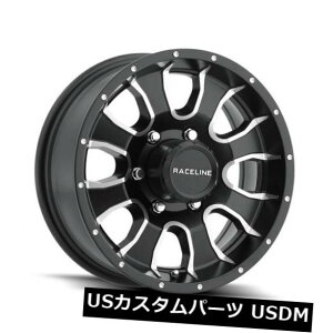 �C�O�A���z�C�[�� 15x6�@�B���H�u���b�N�z�C�[��Raceline 860M Mamba 5x5 / 5x127 0�i4�Z�b�g�j 15x6 Machined Black Wheels Raceline 860M Mamba 5x5/5x127 0 (Set of 4) �y���s�A���i�z