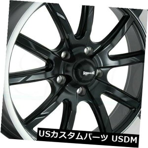 COAzC[ 15x8}bgubN|bVbvzC[h[650 5x5 / 5x127 0i4Zbgj 15x8 Matte Black Polished Lip Wheels Ridler 650 5x5/5x127 0 (Set of 4)