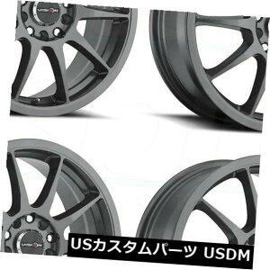 �C�O�A���z�C�[�� 16x7 Gunmetal Wheels Vision 425 Bane 5x100 / 5x114.3 38�i4�Z�b�g�j 16x7 Gunmetal Wheels Vision 425 Bane 5x100/5x114.3 38 (Set of 4) �y���s�A���i�z