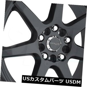 �C�O�A���z�C�[�� 16x7�u���b�N�z�C�[��Raceline 131B Evo 5x110 / 5x115 40�i4�Z�b�g�j 16x7 Black Wheels Raceline 131B Evo 5x110/5x115 40 (Set of 4) �y���s�A���i�z
