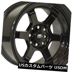 �C�O�A���z�C�[�� 15x8�u���b�N�z�C�[��MST�^�C���A�^�b�N4x100 / 4x114.3 0�i4�Z�b�g�j 15x8 Black Wheels MST Time Attack 4x100/4x114.3 0 (Set of 4) �y���s�A���i�z