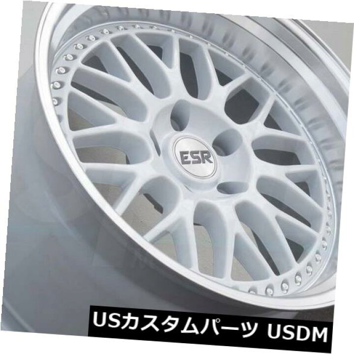 楽天市場】海外輸入ホイール 18x9.5ホワイトホイールESR SR01 SR1 